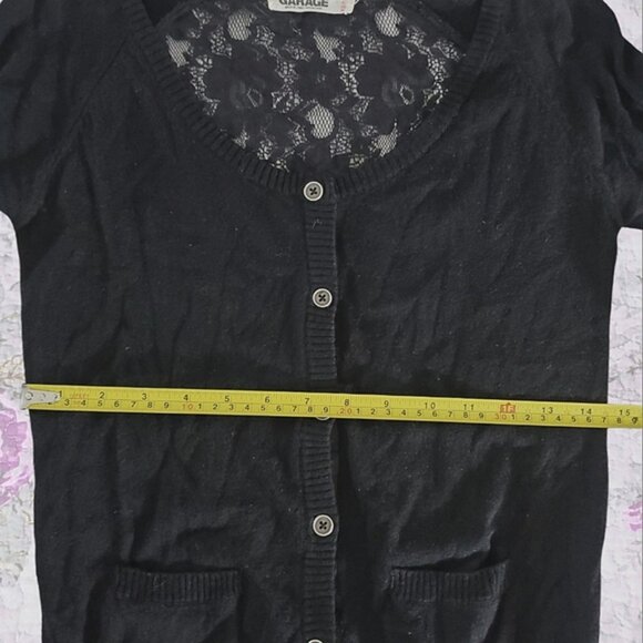 Garage Scoop Neck Lace Cardigan - Picture 8 of 16